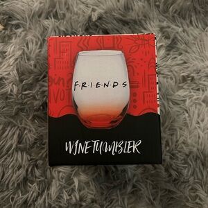 FRIENDS Red and Black Wine Tumbler